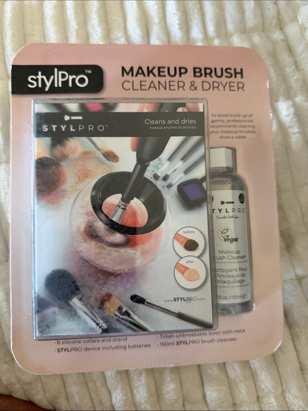NIB stylePro Makeup Brush Cleaner & Dryer
